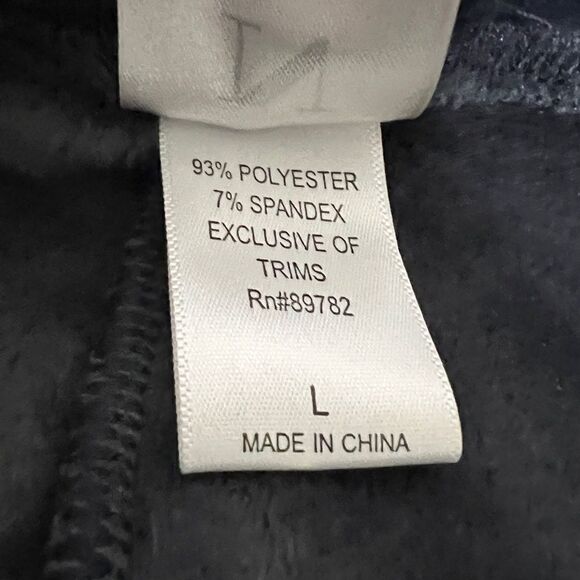 Natori Navy Velour Solid Pants L Lounge Casual Pockets Elastic Waist - Picture 9 of 10